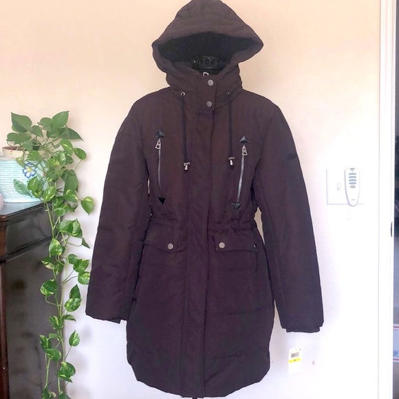 Lucky Brand Jackets & Blazers - NWT Lucky Brand Burgundy Hooded Parka-Insulated